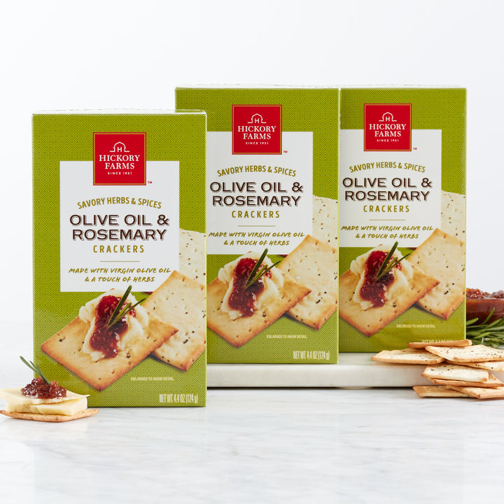 Olive Oil & Rosemary Crackers 3-Pack